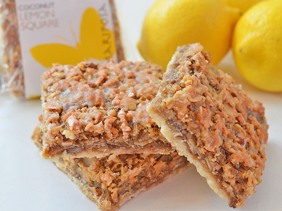 gluten-free coconut lemon squares